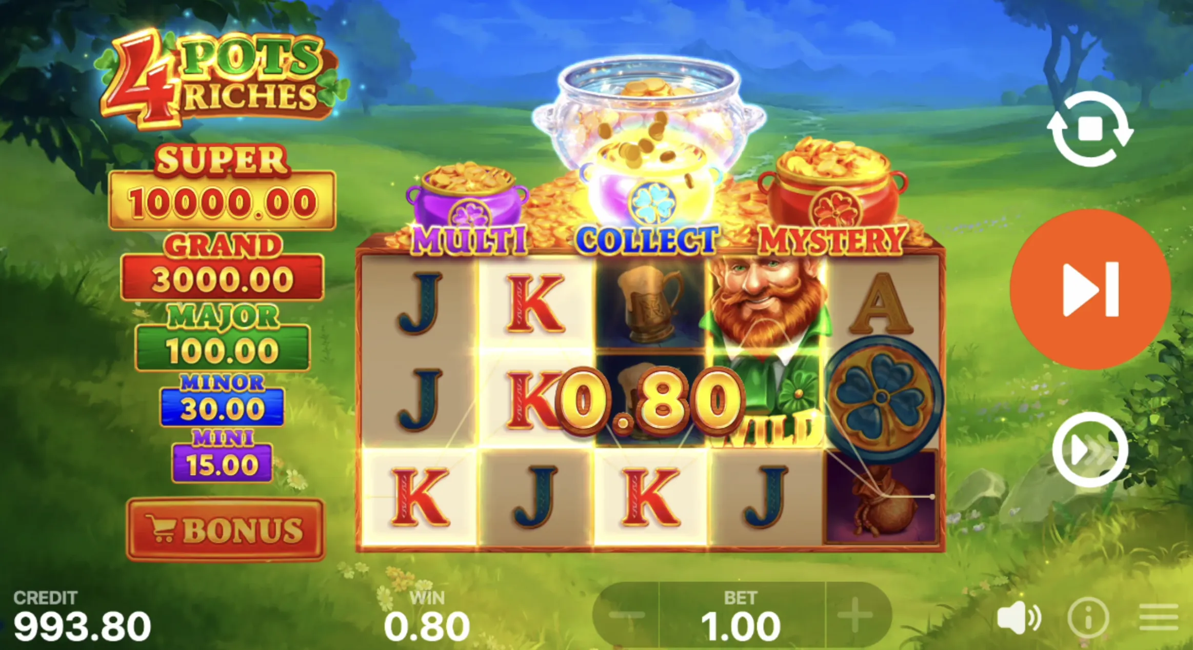 4 Pots Riches: Hold and Win demo