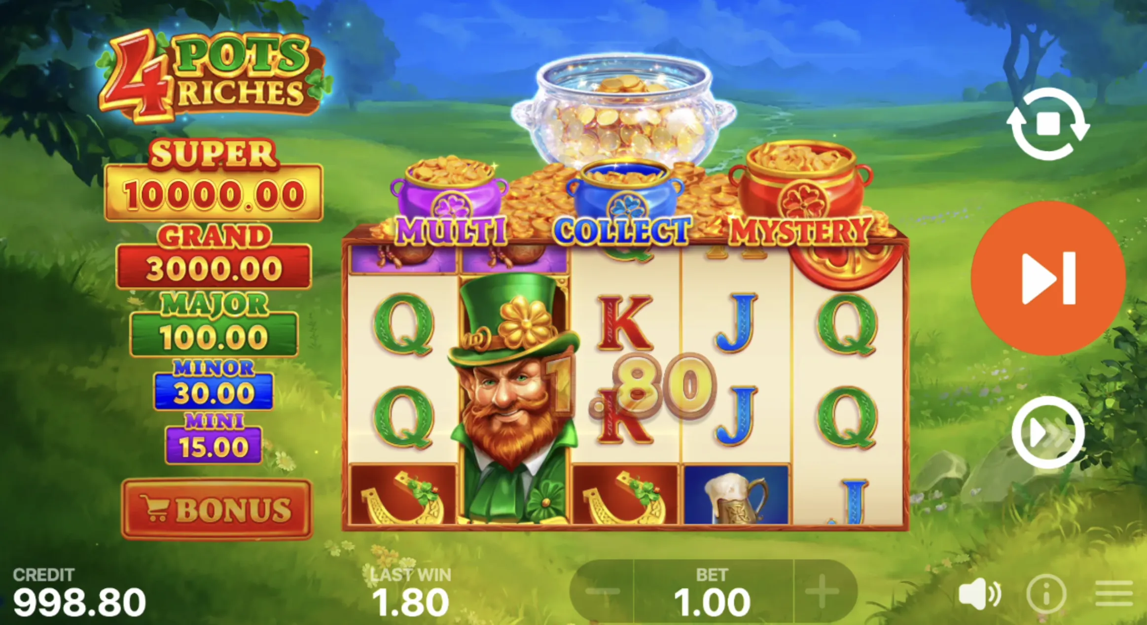 4 Pots Riches: Hold and Win